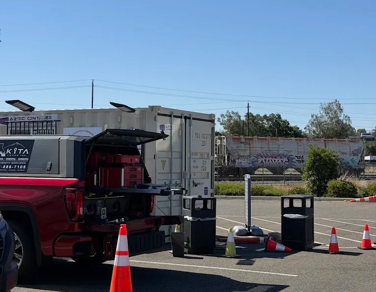 Kita Locks mobile service truck with locksmith equipment